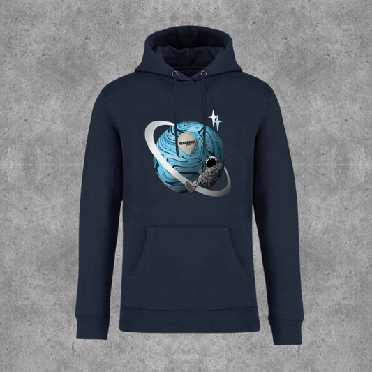 Vengeance spaceman navy & blue premium drawstring hoodie