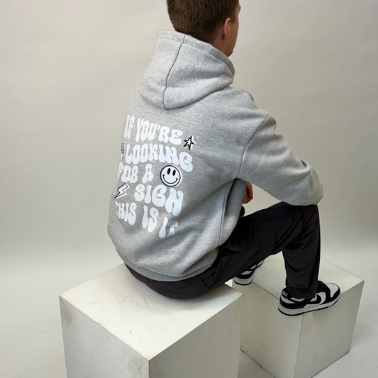 If youre looking for a sign light grey premium pocket hoodie