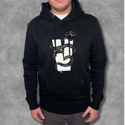 Vengeance V-snake black & grey premium hoodie