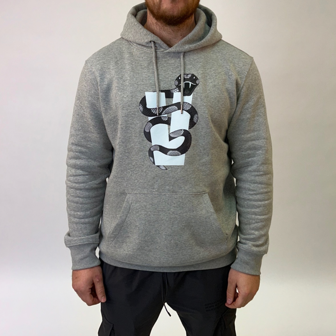 Vengeance Snake light grey premium hoodie